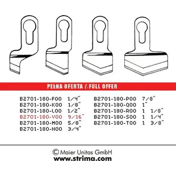 Příslušenství k šicímu stroji Juki Nůž B2701-180-V00 9/16 MAIER