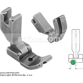 Příslušenství k šicímu stroji Texi Kloubová patka pro všívání kedru pro šicí stroje, levá 3.2mm P69LH1/8