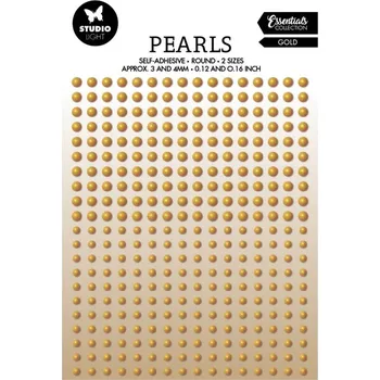 Studio Light Samolepicí perličky Studio Light, 336 ks - zlaté