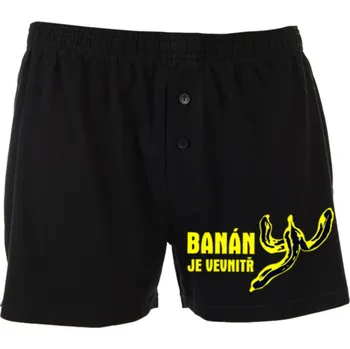 Pánské spodní prádlo Trenýrky - Banán je uvnitř Barva: Černá, XXL