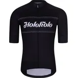 HOLOKOLO Cyklistický dres s krátkým rukávem - GEAR UP - černá 4XL