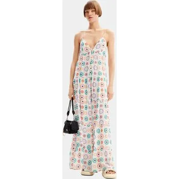 Dámské šaty Desigual Letní šaty Galactica 24SWVW06 Bílá Regular Fit S