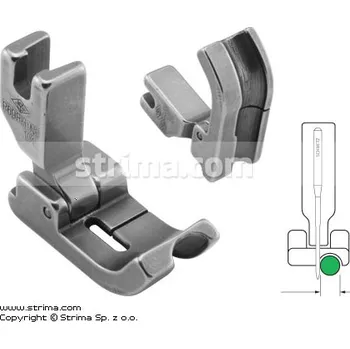 Příslušenství k šicímu stroji Texi Kloubová patka pro všívání kedru pro šicí stroje, jehelní podávání, pravá 6.4mm P69RH-NF 1/4