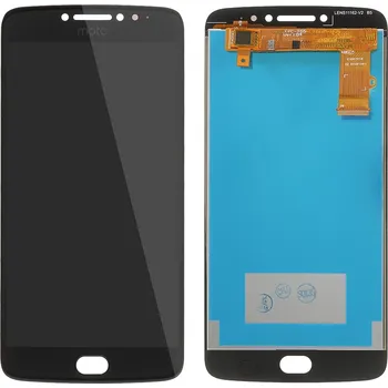 Motorola E4 Plus LCD displej dotykové sklo komplet přední panel černý