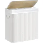 Jurhan Bambusový koš na prádlo DORA, 150 l, bílá