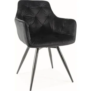 Jídelní židle Jídelní otočná židle MANGO VELVET, Černý Bluvel 19/Černá