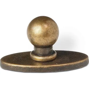 Vintage úchytka na nábytek TESA, kovová, staromosaz, délka 30 mm 2010-30 ZN10