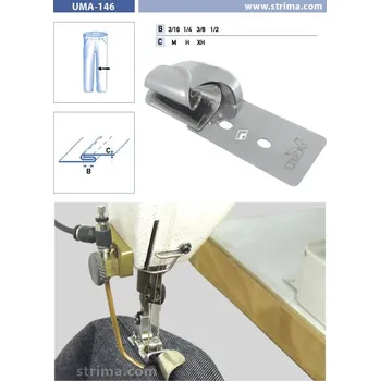 Příslušenství k šicímu stroji Texi Zakladač pro přeplátovaný steh pro šicí stroje UMA-146 1/4 XH