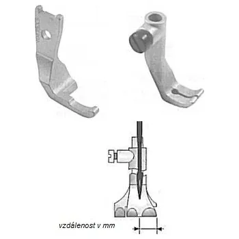 Příslušenství k šicímu stroji Pfaff Patky standardní 6mm pro šicí stroje 5705+5707