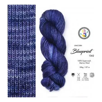 Příze Gazzal Příze Unicorn 1362 fialovo-inkoustová