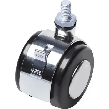 Onpira Kovové nábytkové kolečko s brzdou a závitem Typ závitu: M8, Průměr kolečka: 50 mm