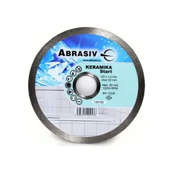Řezný kotouč ABRASIV Diamantový řezný kotouč 125x1,5x22,23 KERAMIKA START