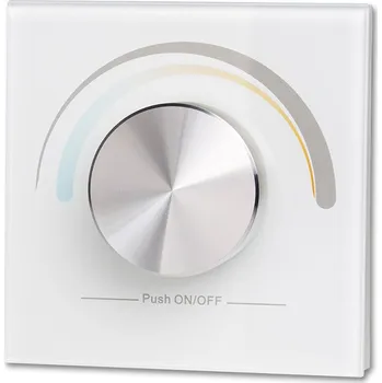 Ovladač světel MCLED Ovladač RF CCT 1 zóna řízení jasu a teploty chromatičnosti nástěnný otočný ML-910.723.22.0