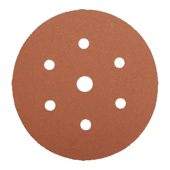 Brusný papír Brusný výsek ERSTA 542C7K - suchý zip, pr.150mm, děrování F615 - 6+1 otvorů, STARCKE (zrnitost P40 / 50ks)