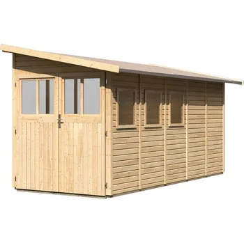 Zahradní domek dřevěný domek KARIBU WANDLITZ 5 (55258) natur LG2731