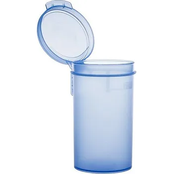 Sklenice Nádobka na vzorky s odklápěcím uzávěrem, PP, Objem [ml]: 90, Barva: Modrá