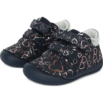 Chlapecké polobotky Kožené barefoot boty D.D.step S070-393 Royal Blue 24