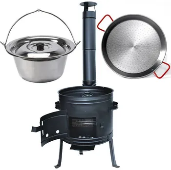 kotlíky Kotlíkový set Párty 2 v 1 nerez Klasik 36 cm (gulášová souprava pro zahradní párty)