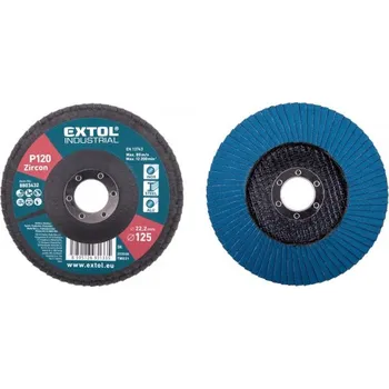 Brusný kotouč EXTOL INDUSTRIAL Extol Premium 8803432 kotouč lamelový šikmý zirkonový, P120, O 125mm