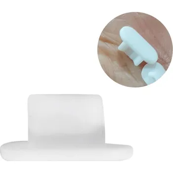Silikonová krytka proti prachu pro micro USB port/Lightning - bílá