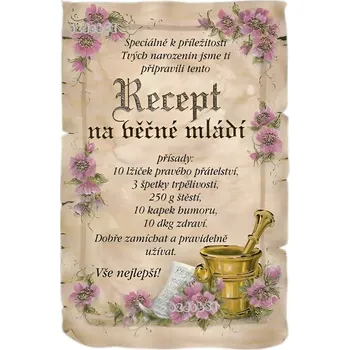 Jedlá dekorace na dort Přání 3 - jedlý papír