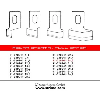 Příslušenství k šicímu stroji Pfaff Nůž 91-020241-28.6 MAIER