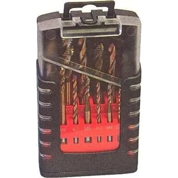 Závitořezný nástroj Souprava strojních závitníků broušených s vrtáky 238925 D-4 /M3-M12 /104 004/