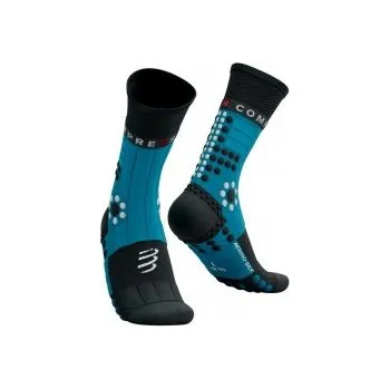 Sportovní oblečení COMPRESSPORT PRO RACING SOCKS WINTER TRAIL mosaic blue/black T2 podkolenky + DÁREK DLE VÝBĚRU!