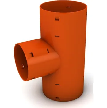 kanalizace Odbočka drenážní redukovaná (T-kus) 90° DN 100/80