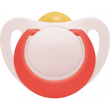 dudlíky NUK Dudlík Star latexový dudlík 18-36m - červená