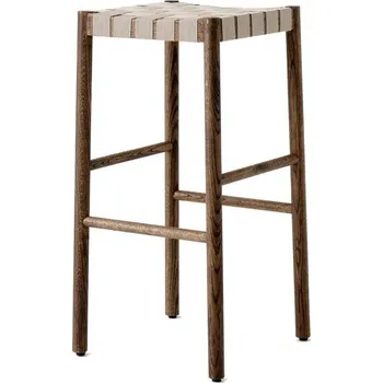 Barová židle &Tradition Barová stolička Betty TK8, smoked oak / natural webbing