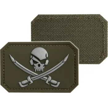 Módní doplněk Nášivka MilTec 3D Patch SKULL WSWORDS