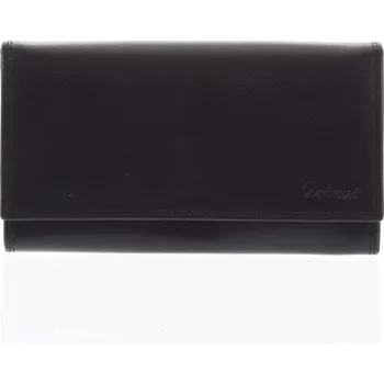 Peněženka Dámská kožená peněženka černá - Delami Wandy černá