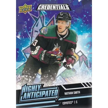 Karetní hra insert RC karta NATHAN SMITH 22-23 Credentials Highly Anticipated číslo HA-19