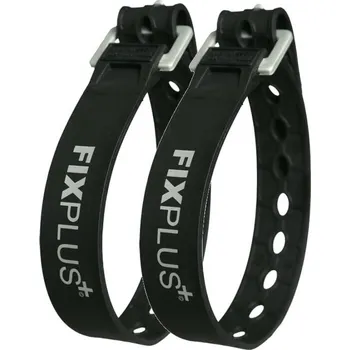 Upínací popruh Pásek stahovací gumový FIXPLUS SLIM FIT 40 cm 2 ks ČERNÝ