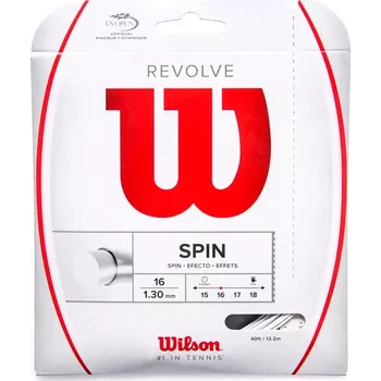 Struna na výplet tenisové rakety Tenisový výplet Wilson Revolve bílá, 1,25 mm