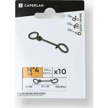 CAPERLAN Karabinka Rapide Black Nickel 4 ČERNÁ