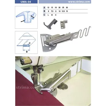 Příslušenství k šicímu stroji Texi Lemovač skládající napůl pro šicí stroje UMA-04 15/7,5 M