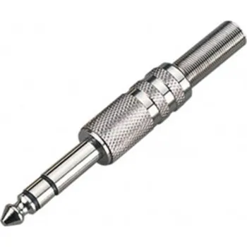 Audio kabel Konektor JACK 6,3mm vidlice stereo kov