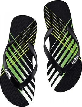 Pánské pantofle ERIMA PANTOFLE BEACH-SLIPPER - Černá, Zelená, Bílá - velikost 40