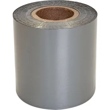 Pásek do tiskárny TTR páska 55mm x 100m, KBMT SILVER, stříbrná, OUT, vosk-pryskyřice