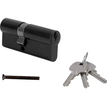 Vložka do dveří MP - Stavební cylindrická vložka AL D 30 + V 45 mm BS - Černá matná