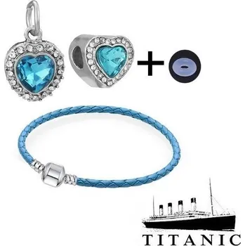 Seriál náramek s přívěsky Titanic Srdce oceánu 19 cm