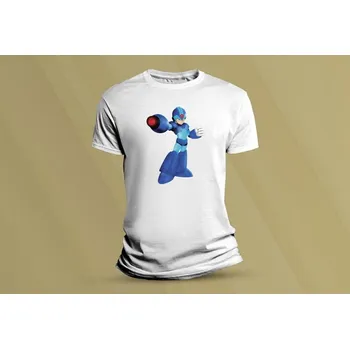 Chlapecké tričko Dětské bavlněné tričko Mega Man X. Bílá velikost S