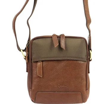 Pánská kožená crossbody taška koňaková - Pierre Cardin Farenn koňak