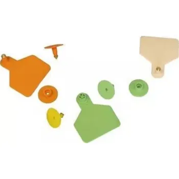 Značení hospodářského zvířete Ušní terč střední jednoduchý - žlutý Barva: modrý