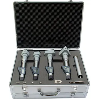 Mikrometr třídotekový digitální - sada din863 12-20/0,001-004mm, (7090-03-020)