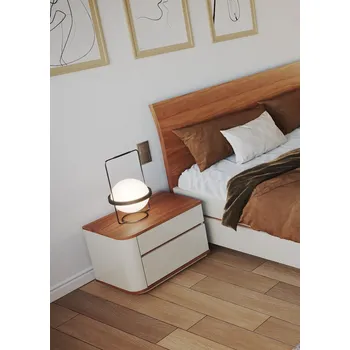 Noční stolek LB BOHEMIA, s.r.o. Noční stolek Bohemia oblý ROZMĚR: (š/v/hl.) 40 x 45 x 40 cm