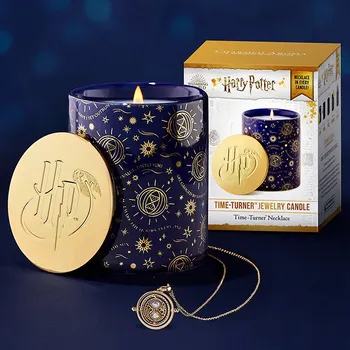 Svíčka Charmed Aroma Vonná svíčka s náhrdelníkem Harry Potter Obraceč času 298 g