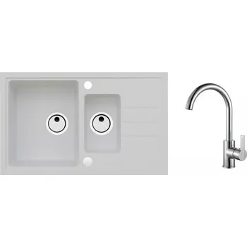 Granitový dřez Alveus SET Intermezzo 70/11 + BATERIE TONIA Chrom + 5 % sleva v košíku s kódem SLEVA5